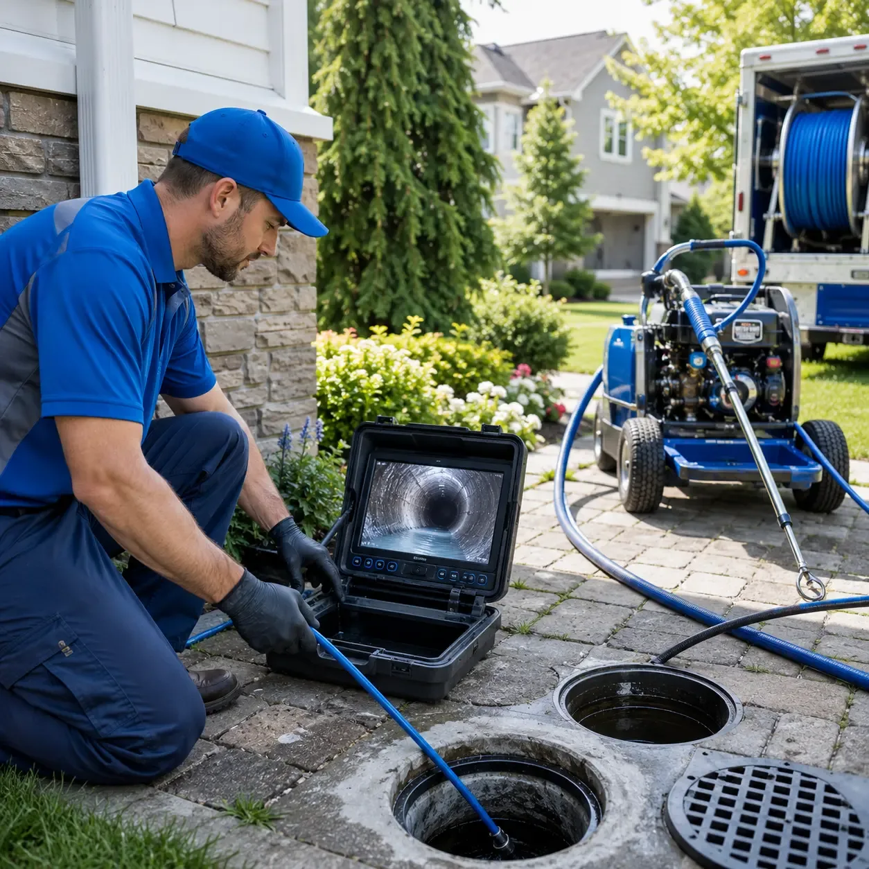 Outdoor drain cleaning professionals serving Oneco, CT