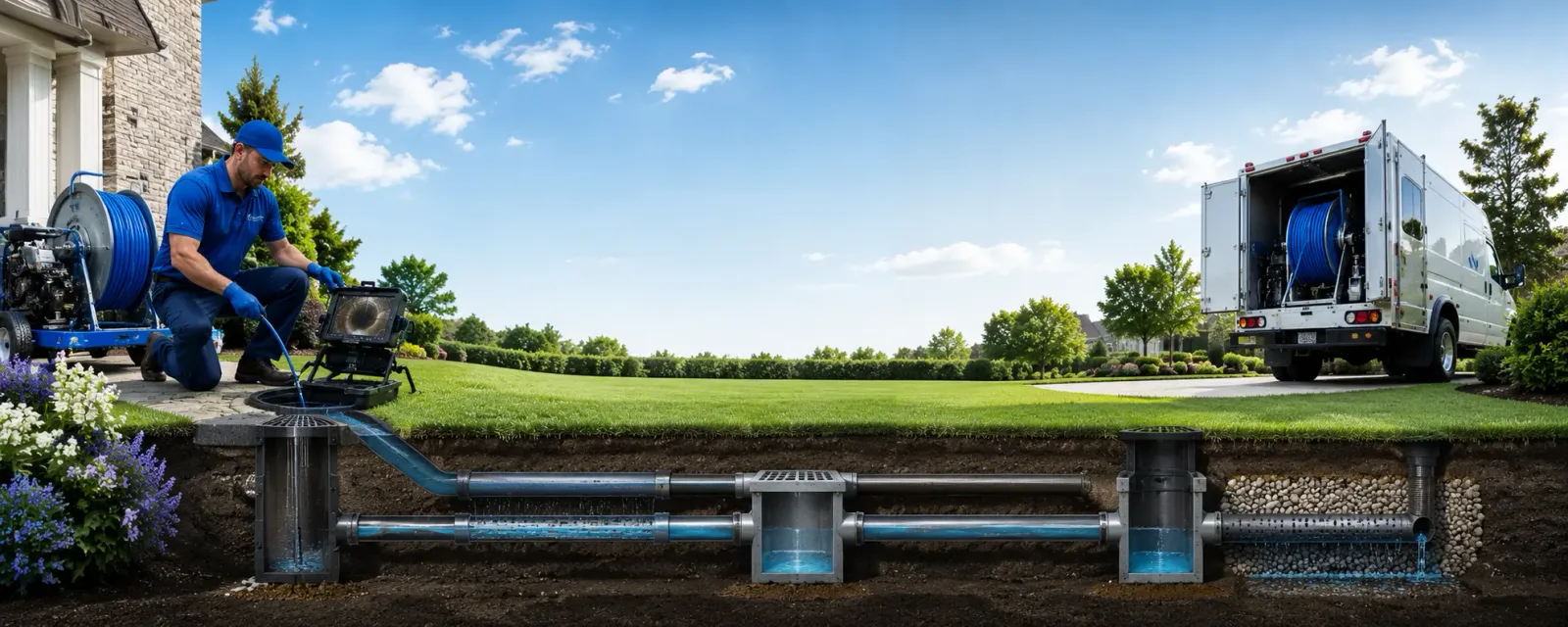Outdoor drain cleaning information for Oneco, CT